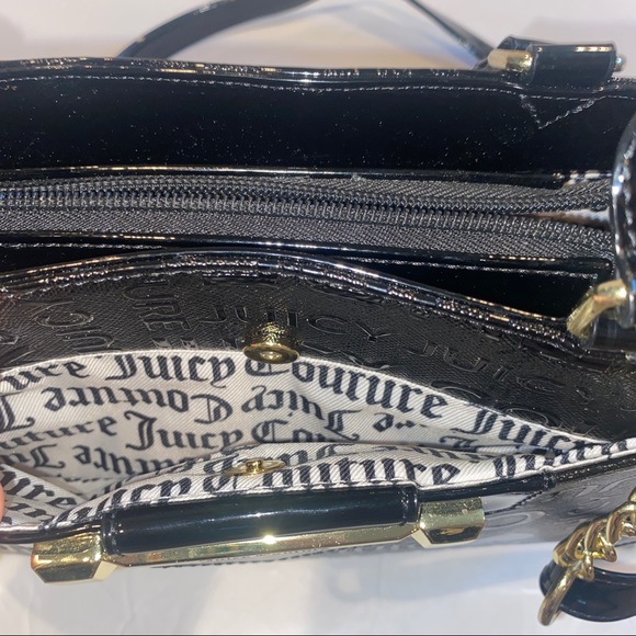 Juicy Couture Woman Faux Leather Satchel Hand Bag Purse Crossbody Deboss NWT - Picture 7 of 9